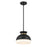 Brian Patrick Flynn Gidget 1 Light Matte Black + Vibrant Gold Mini Pendant | GID-4005-MK-VG