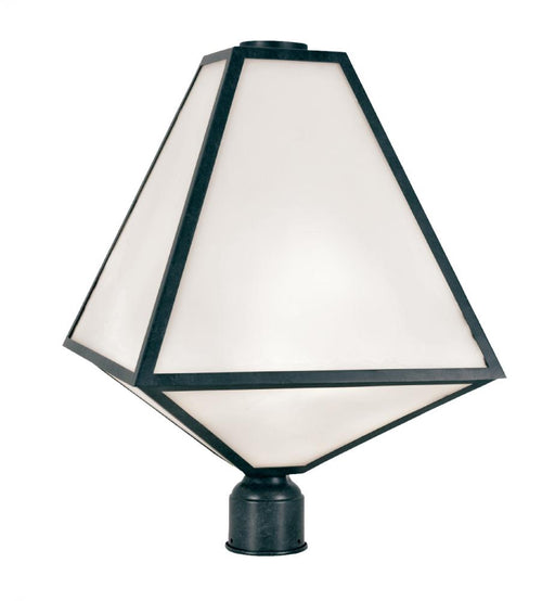 Crystorama Brian Patrick Flynn Glacier 3 Light Black Charcoal Outdoor Post