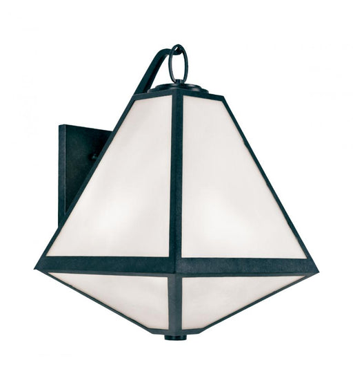 Crystorama Brian Patrick Flynn Glacier 2 Light Black Charcoal Outdoor Sconce