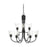 Miles Nine Light Chandelier | GLC1169MBK