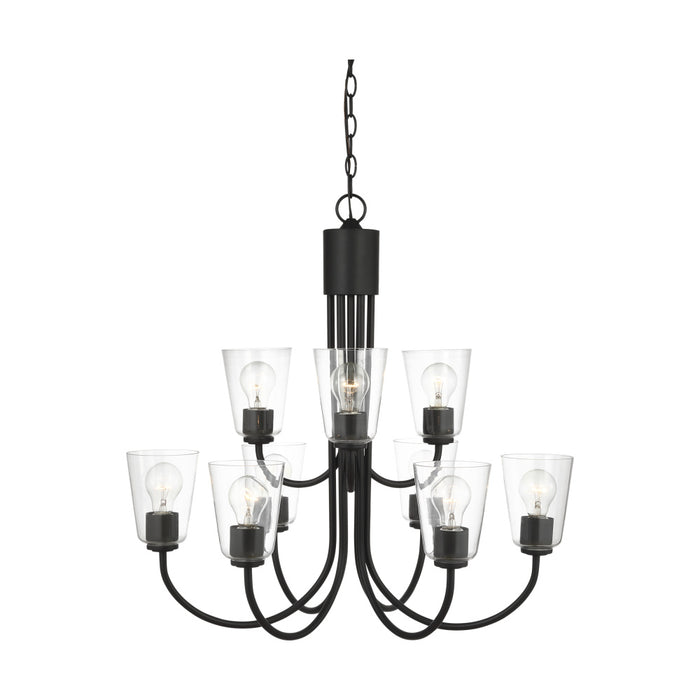 Miles Nine Light Chandelier | GLC1169MBK