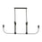 Maya Six Light Linear Chandelier | GLC1226MBK