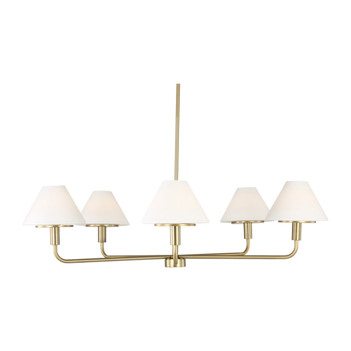 Mendota Five Light Chandelier | GLC1235SB