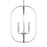 Loretto Four Light Chandelier | GLC1304BS