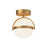 Globo 7-in Brushed Gold Led Flush Mount | FM301001BG-UNV