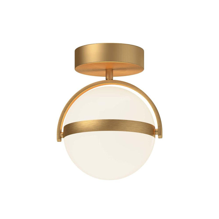 Globo 7-in Brushed Gold Led Flush Mount | FM301001BG-UNV