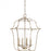 Gallery 4-light Century Silver Leaf Pendant Light | GLY5204CS