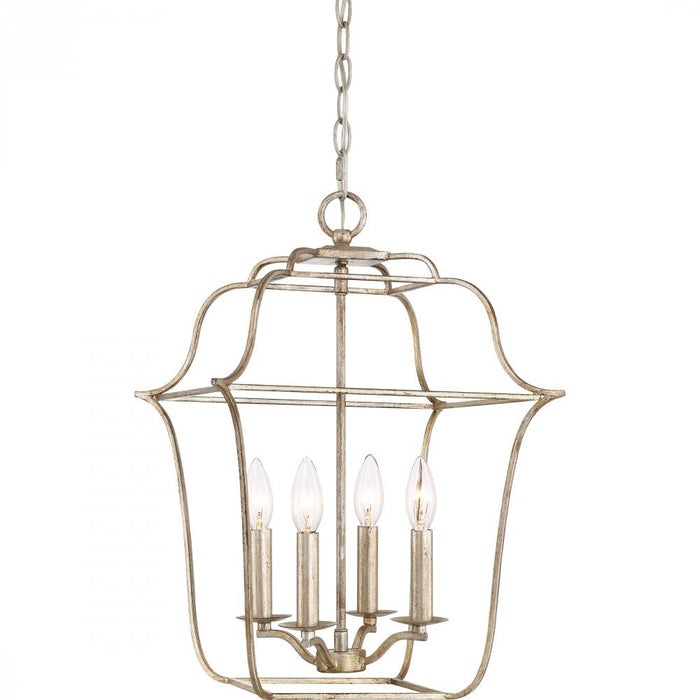 Gallery 4-light Century Silver Leaf Pendant Light | GLY5204CS