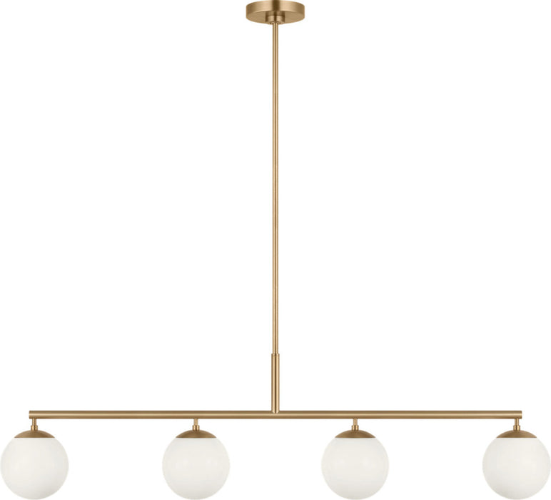 Nube Four Light Linear Chandelier | GLC1814SB