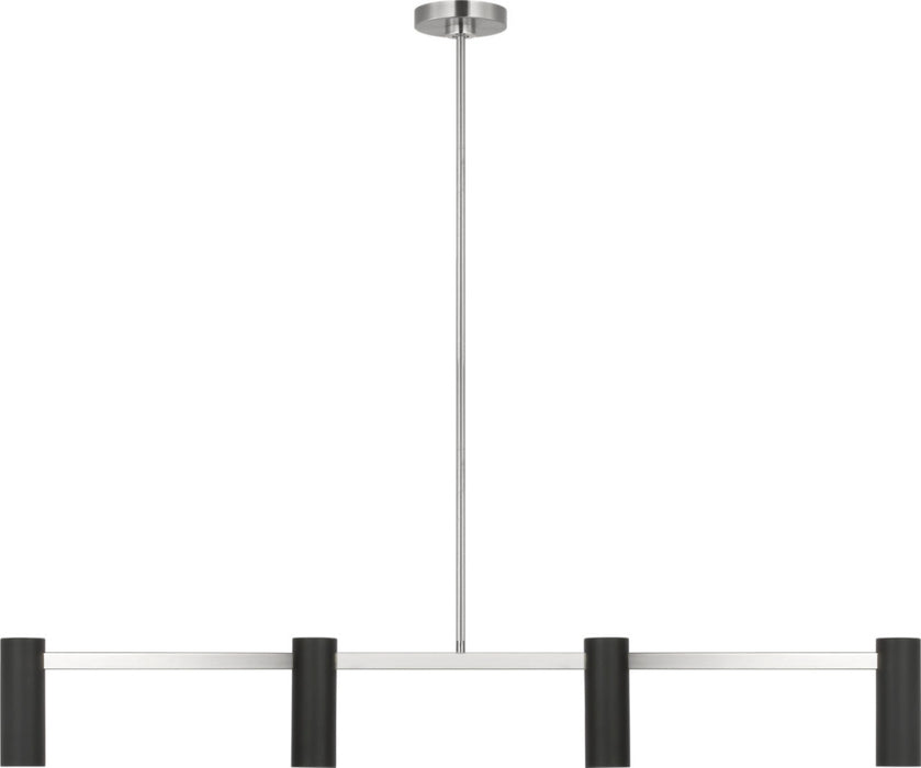 Zentro Four Light Linear Chandelier | GLC2074BN