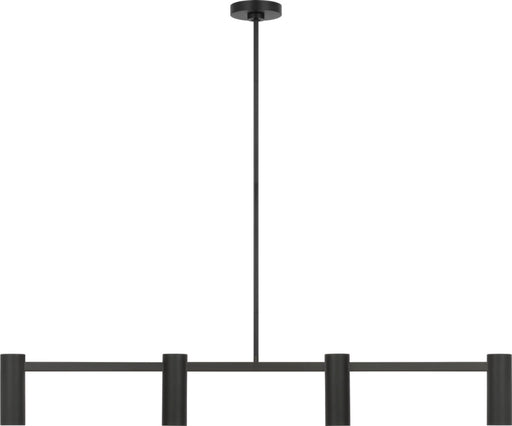 Zentro Four Light Linear Chandelier | GLC2074MBK
