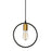 1lt Pendant, Matte Black & Vb Finish | GMT-111P-MB-VB