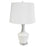 1lt Incandescent Table Lamp, Wh W/ Wh Shade | GOL-271T-WH