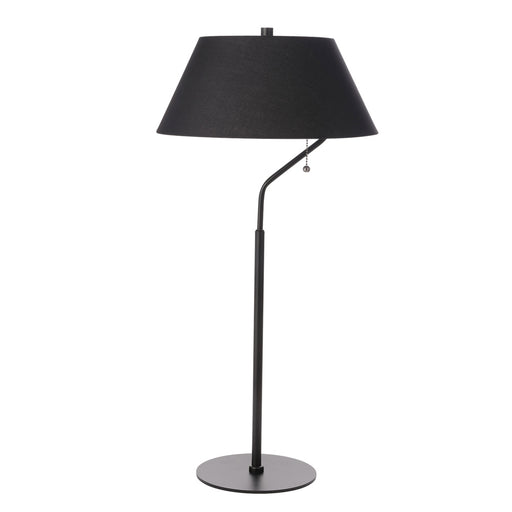 1 Light Matte Black Table Lamp With Black Shade | GRD-281T-MB-BK