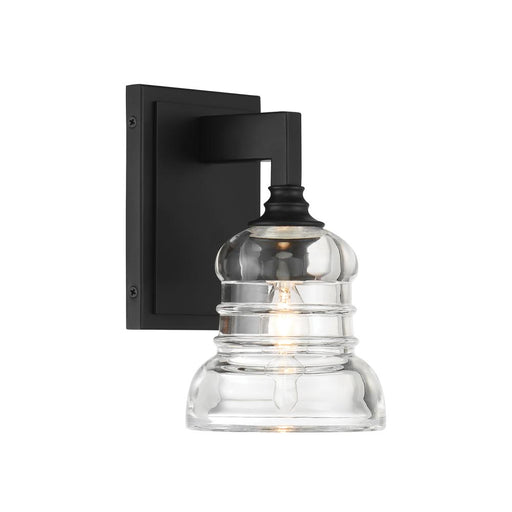 Gregory 1 Light Matte Black Sconce | GRG-1041-MK