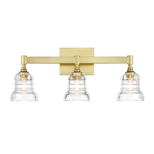 Gregory 3 Light Aged Brass Bathroom Vanity | GRG-1043-AG