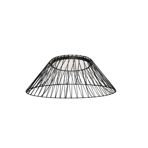 25w Flush Mount, Mb W/ Bk Strip Shade | GRG-2430LEDFH-MB-BK