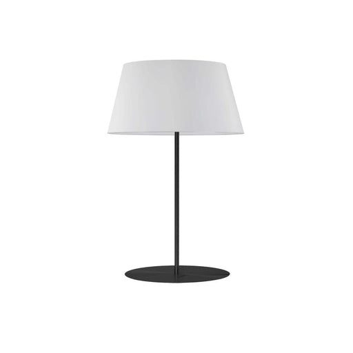 1 Lightt Rnd Base Table Lamp, Mb W/ Wh Shade | GTC-R281T-MB-WH