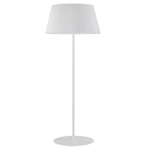 1lt Rnd Base Floor Lamp, Mw W/ Wh Shade | GTC-R631F-MW-WH