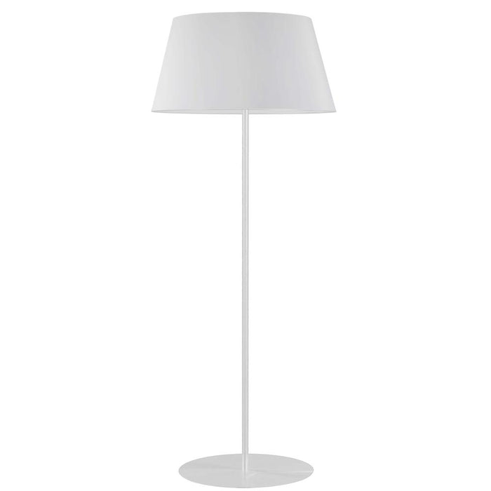 1lt Rnd Base Floor Lamp, Mw W/ Wh Shade | GTC-R631F-MW-WH