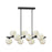  10 Light  Horizontal Pendant, Mb W/ Faux Alabaster | GVA-3110HP-MB