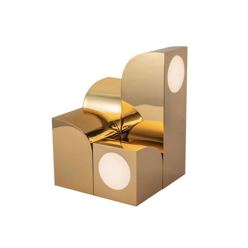 Gypsum 9-in Polished Brass Led Table Lamp | TL82412-PB