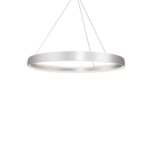 Halo 53-in Brushed Silver Led Pendant | PD22753-BS-UNV-010