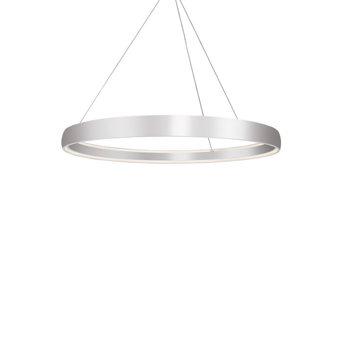 Halo 53-in Brushed Silver Led Pendant | PD22753-BS-UNV-010