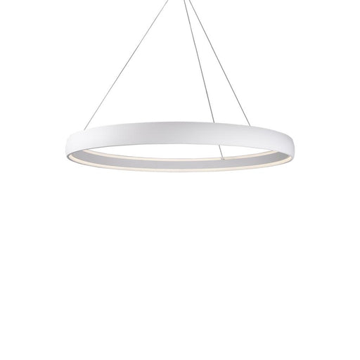 Halo 53-in White Led Pendant | PD22753-WH-UNV-010