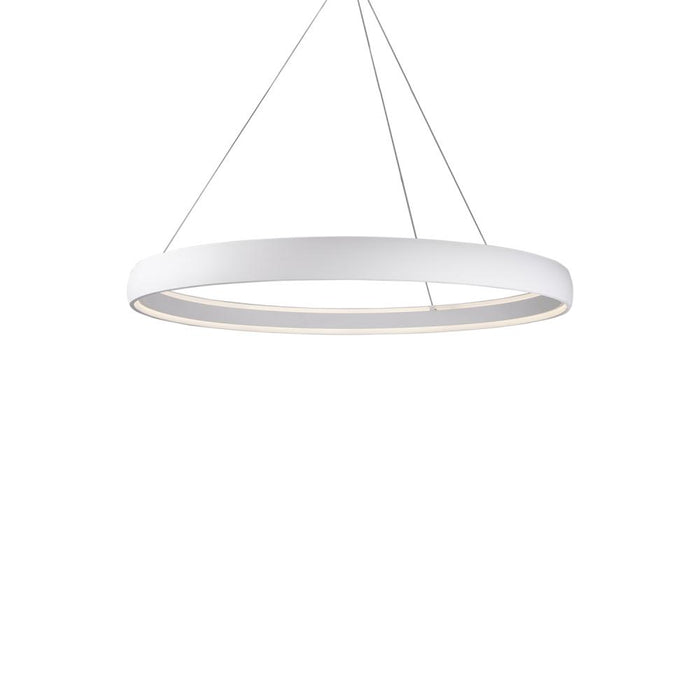 Halo 53-in White Led Pendant | PD22753-WH-UNV-010