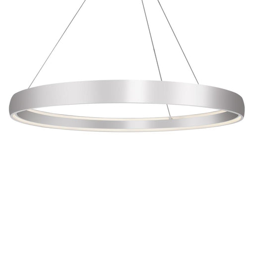 Halo 72-in Brushed Silver Led Pendant | PD22772-BS-UNV-010