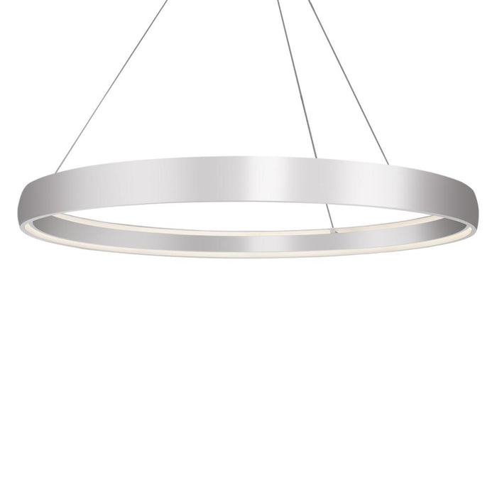Halo 72-in Brushed Silver Led Pendant | PD22772-BS-UNV-010