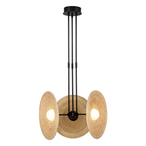 Harbour 18-in Urban Bronze/woven Led Pendant | PD350318UBWO