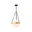 Alora Harmony 14-in Brushed Gold/Glossy Opal Glass 3 Lights Pendant