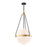 Harmony 18-in Brushed Gold/glossy Opal Glass 4 Lights Pendant | PD406418BGGO