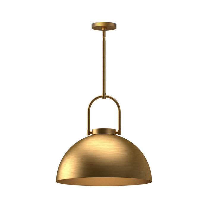Harper 16-in Aged Gold 1 Light Pendant | PD504016AG