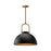 Harper 16-in Matte Black 1 Light Pendant | PD504016MB