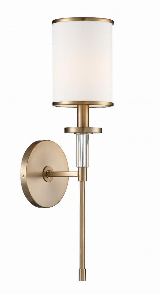 Crystorama Hatfield 1 Light Vibrant Gold Sconce