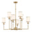 Hatfield 8 Light Vibrant Gold Chandelier | HAT-478-VG