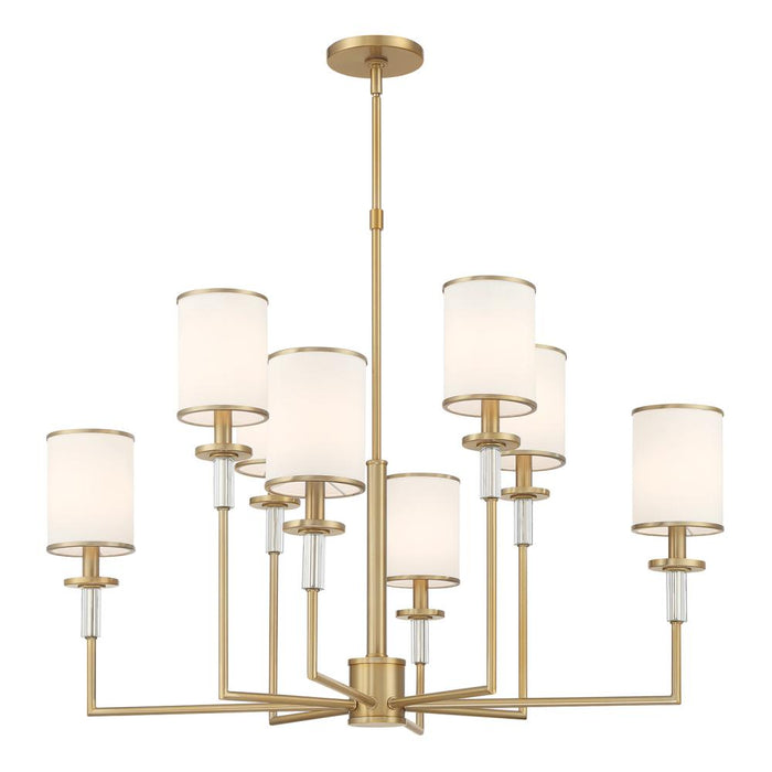 Hatfield 8 Light Vibrant Gold Chandelier | HAT-478-VG