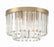 Crystorama Hayes 4 Light Aged Brass Flush Mount