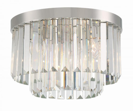 Crystorama Hayes 4 Light Polished Nickel Flush Mount