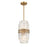 Crystorama Hayes 4 Light Aged Brass Pendant