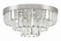 Crystorama Hayes 8 Light Polished Nickel Flush Mount