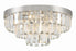 Crystorama Hayes 8 Light Polished Nickel Flush Mount