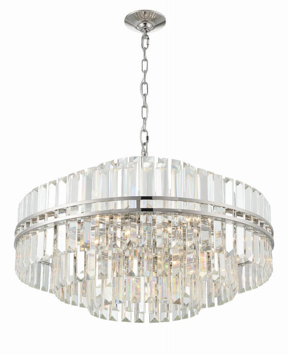 Crystorama Hayes 16 Light Polished Nickel Chandelier