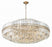 Crystorama Hayes 32 Light Aged Brass Chandelier