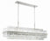 Crystorama Hayes 16 Light Polished Nickel Linear Chandelier