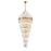 Crystorama Hayes 31 Light Aged Brass Chandelier