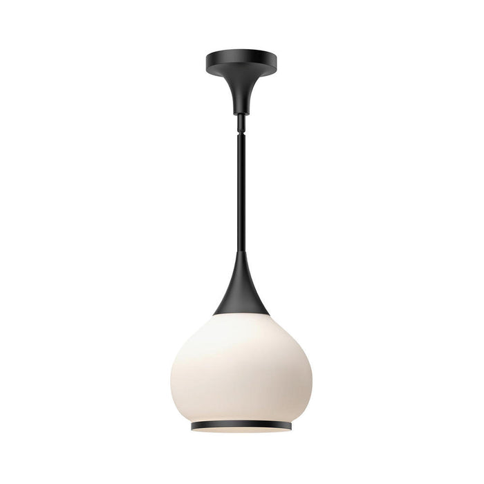 Hazel 10-in Matte Black/opal Matte Glass 1 Light Pendant | PD524110MBOP
